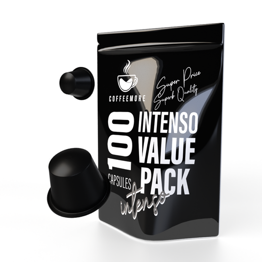 Intenso Roast | Value Pack | 100 x Capsules | *Nespresso Compatible | 550 g