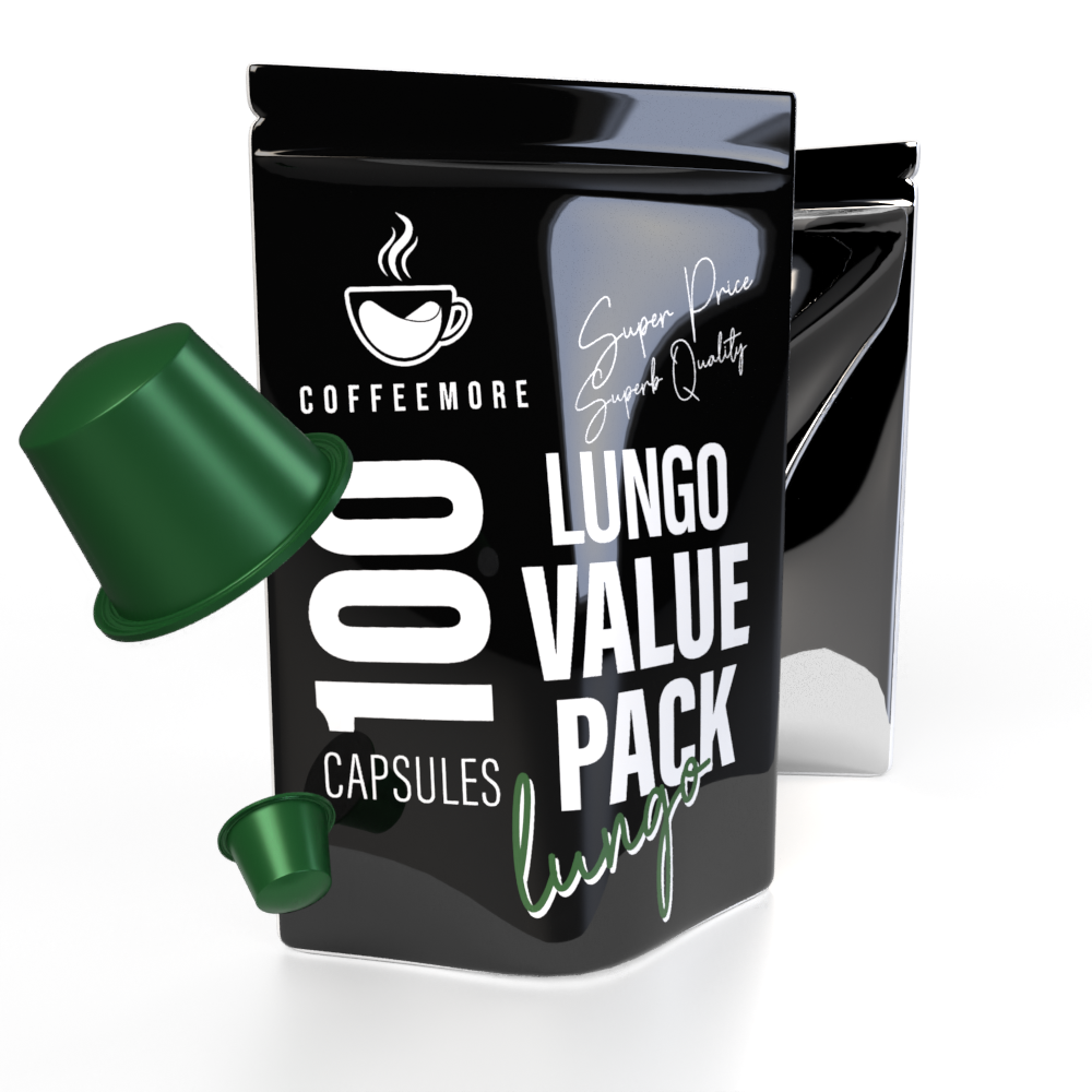Lungo | Value Pack | 100 x Capsules | *Nespresso Compatible | 550 g