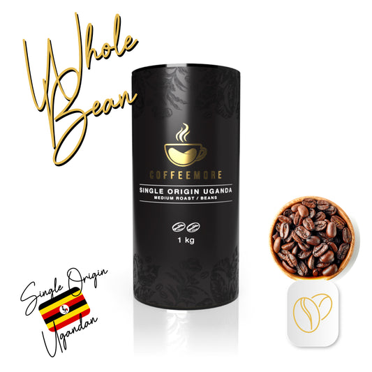 Single Origin Ugandan | Coffeemore | Whole Bean | Tube | 1 kg