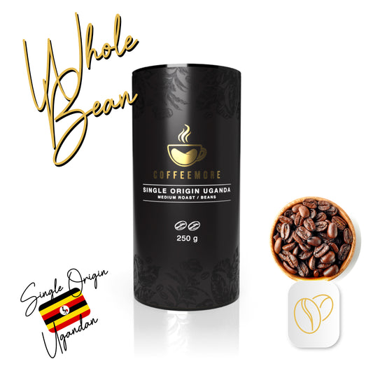 Single Origin Ugandan | Coffeemore | Whole Bean | Tube | 250 g